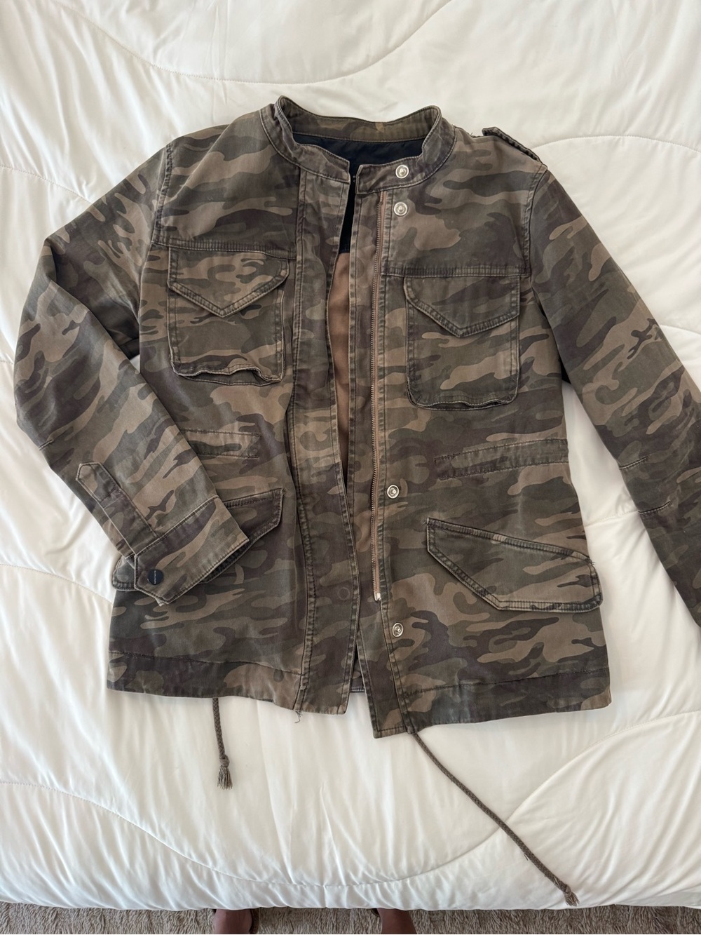 Sanctuary Olive Camo Utility Jacket